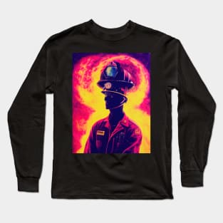 Firefighter Hallowee T-Shirt Long Sleeve T-Shirt